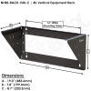 Altelix Heavy Duty 19" Vertical Wall Mount Equipment Racks | NHBS-RACK-V4U-C_