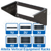 Altelix Heavy Duty 19" Vertical Wall Mount Equipment Racks | NHBS-RACK-VXU-C_