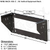Altelix Heavy Duty 19" 3U Vertical Wall Mount Equipment Racks