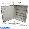 Altelix 48x32x14 NEMA 4X Fiberglass Weatherproof Enclosure