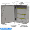 Altelix 40x32x14 Vented Fiberglass NEMA Weatherproof Enclosure