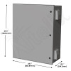 Altelix 40x32x14 Vented Fan-Cooled Fiberglass NEMA Weatherproof Enclosure with 120VAC Outlets & Power Cord