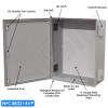 Altelix 48x32x14 Vented Fiberglass NEMA Weatherproof Enclosure with Steel Plate