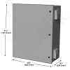 Altelix 48x32x14 Vented Fiberglass NEMA Weatherproof Enclosure Dimensions