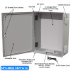Altelix 48x32x14 Vented 120V NEMA 4X Fiberglass Weatherproof Enclosure with Steel Plate