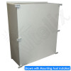 Altelix 40x32x14 NEMA 4X Fiberglass Weatherproof Enclosure with 120VAC Outlets & Power Cord Rear View