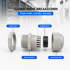 Altelix NPT 1/2® Romex cable gland components