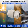 Altelix NPT 1/2® Romex cable gland installed with cable for water-tight sealing