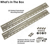 Heavy Duty Galvanized Steel Universal Flange Wall Mount Kit for Enclosures up to 32 Inches Wide