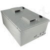 Altelix 24x16x9 Vented Fiberglass Weatherproof NEMA Equipment Enclosure with Dual Cooling Fans and 120VAC Outlets