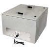 Altelix 28x24x16 Steel Weatherproof NEMA Enclosure with 19" Wide 8U Adjustable Rack Frame, Dual Door Mounted Cooling Fans, Dual 120 VAC Duplex Outlets and Power Cord