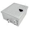 Altelix 12x10x6 NEMA 4X Fiberglass Weatherproof Enclosure with Equipment Mounting Plate & 100-240 VAC Universal Power Outlet