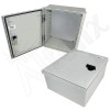 Altelix 12x10x6 Fiberglass FRP NEMA 3x / IP65 Weatherproof Equipment Enclosure with Blank Steel Equipment Mounting Plate