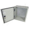 Altelix 12x10x6 Fiberglass FRP NEMA 3x / IP65 Weatherproof Equipment Enclosure with Blank Steel Equipment Mounting Plate