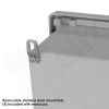 Altelix 14x12x6 Fiberglass Outdoor Weatherproof NEMA 4X Phone Call Box with Emergency Phone Label