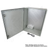 Altelix 32x24x12 NEMA 4X Fiberglass Heated Weatherproof Enclosure with Equipment Mounting Plate & 120 VAC Outlets & Power Cord