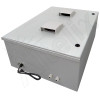 Altelix 32x24x12 Vented Fiberglass Weatherproof NEMA Enclosure with Equipment Mounting Plate, 120 VAC Outlets & Power Cord