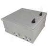 Altelix 16x16x8 Insulated NEMA 4X Fiberglass Heated Weatherproof Enclosure with Equipment Mounting Plate & 120 VAC Outlets