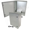 Altelix 24x20x9 NEMA 4X Fiberglass Weatherproof Enclosure with Equipment Mounting Plate, 120 VAC Outlets & Power Cord