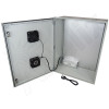 Altelix 32x24x12 Vented Fiberglass Weatherproof NEMA Enclosure with Dual Cooling Fans, 120 VAC Outlets & Power Cord