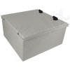 Altelix 16x16x8 NEMA 4X Fiberglass Weatherproof Enclosure with Blank Steel Equipment Mounting Plate