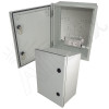 Altelix 16x12x8 NEMA 4X Fiberglass Weatherproof Enclosure with Equipment Mounting Plate & 120 VAC Outlets