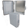 Altelix 14x11x5 PC + ABS Weatherproof NEMA Enclosure with Hinged Door & Aluminum Mounting Plate