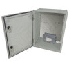 Altelix 16x12x8 NEMA 4X Fiberglass Weatherproof Enclosure with Equipment Mounting Plate & 120 VAC GFCI Outlets