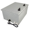 Altelix 16x12x8 Fiberglass FRP NEMA 3x / IP65 Weatherproof Equipment Enclosure with Equipment Mounting Plate and 120VAC Outlets and Power Cord