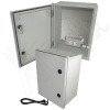 Altelix 16x12x8 Fiberglass FRP NEMA 3x / IP65 Weatherproof Equipment Enclosure with Equipment Mounting Plate and 120VAC Outlets and Power Cord