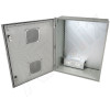 Altelix 24x20x9 Vented Fiberglass Weatherproof NEMA Enclosure with Equipment Mounting Plate & 120 VAC Outlets