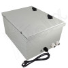 Altelix 16x12x8 NEMA 4X Fiberglass Weatherproof Enclosure with Equipment Mounting Plate & 120 VAC GFCI Outlets & Power Cord