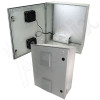 Altelix 24x20x9 Vented Fiberglass Weatherproof NEMA Enclosure with Dual Cooling Fans and 120 VAC Outlets