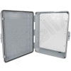 Altelix 17x14x6 Inch Polycarbonate + ABS Weatherproof WiFi NEMA Enclosure with Full Size Non-Metallic Equipment Mounting Plate