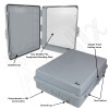 Altelix 17x14x6 Inch Polycarbonate + ABS Weatherproof WiFi NEMA Enclosure with Full Size Non-Metallic Equipment Mounting Plate