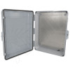 Altelix 17x14x6 Inch Polycarbonate + ABS Weatherproof NEMA Enclosure with Aluminum Mounting Plate