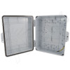 Altelix 14x11x5 IP55 NEMA 3R PC+ABS Plastic Weatherproof Utility Enclosure with Hinged Door