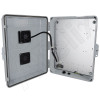 Altelix 17x14x6 Vented Polycarbonate + ABS Weatherproof NEMA Enclosure with 24 VDC Cooling Fan