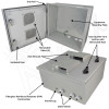 Altelix 16x16x8 Fiberglass FRP Vented Weatherproof Equipment NEMA Enclosure with Blank Steel Equipment Mounting Plate