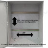 Altelix 32x24x12 Industrial DIN Rail Enclosure Fiberglass NEMA 4X IP65