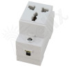 DIN Rail Mount 3 Prong USA Power Receptacle