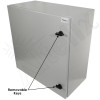 Altelix 24x24x12 Vented Steel Weatherproof NEMA Enclosure with Steel Equipment Mounting Plate