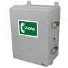 Altelix 14x11x7 IP66 NEMA 4X Outdoor Weatherproof Emergency Phone Call Box and Service Phone Box