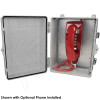 Altelix 14x11x7 IP66 NEMA 4X Outdoor Weatherproof Emergency Phone Call Box and Service Phone Box