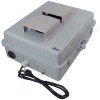 Altelix 14x11x5 Polycarbonate + ABS Vented Fan Cooled Weatherproof NEMA Enclosure with Aluminum Mounting Plate, 120 VAC GFCI Outlets & Power Cord