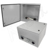 Altelix 24x24x16 Steel Weatherproof NEMA Enclosure with Dual 24 VDC Cooling Fans