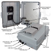 Altelix 14x11x5 Vented Polycarbonate + ABS Weatherproof NEMA Enclosure with 24 VDC Cooling Fan