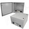 Altelix 24x24x16 Steel Weatherproof NEMA Enclosure with Dual 48 VDC Cooling Fans