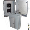 Altelix 14x11x5 Vented Polycarbonate + ABS Weatherproof NEMA Enclosure with 48 VDC Cooling Fan