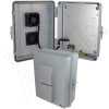 Altelix 14x11x5 Vented Polycarbonate + ABS Weatherproof NEMA Enclosure with 48 VDC Cooling Fan